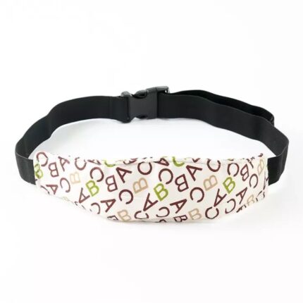 Pikkaboo - NapSafe Car Head Support - Brown Alphabet